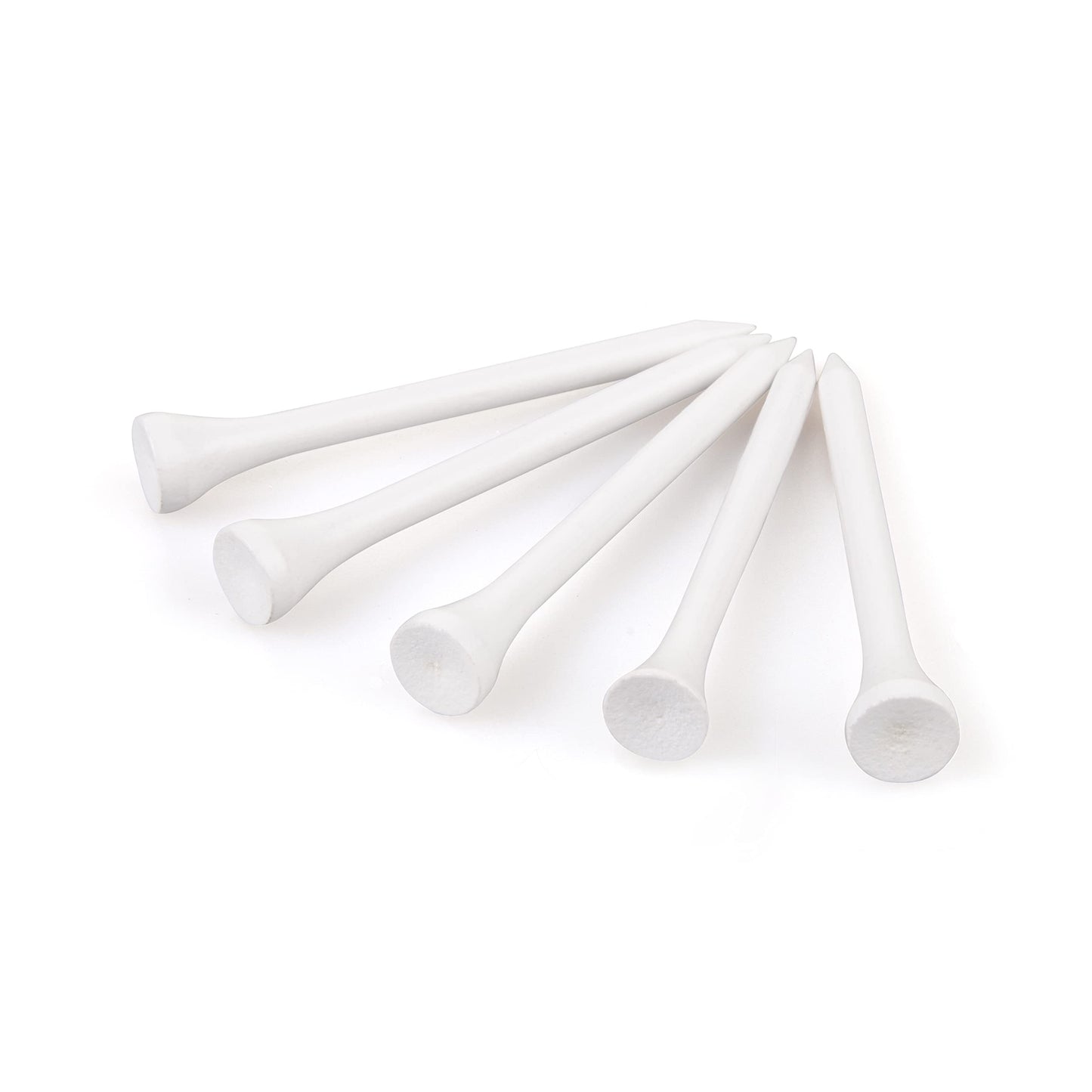 70mm 2 3/4" White Wooden Golf Tees Tee Biodegradable XL Pack of 100