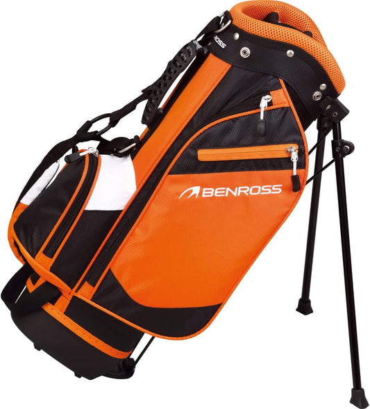 Benross Golf 4 Pocket 43-49” Junior Lightweight Waterproof Orange Stand Bag