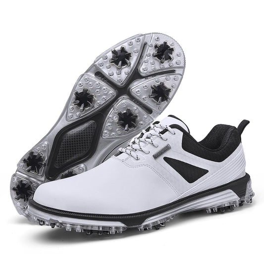 KESCOO Waterproof Golf Shoes Men Professional Spiked Golf Footwear Lightweight Outdoor Comfortable Golf Training Sneakers